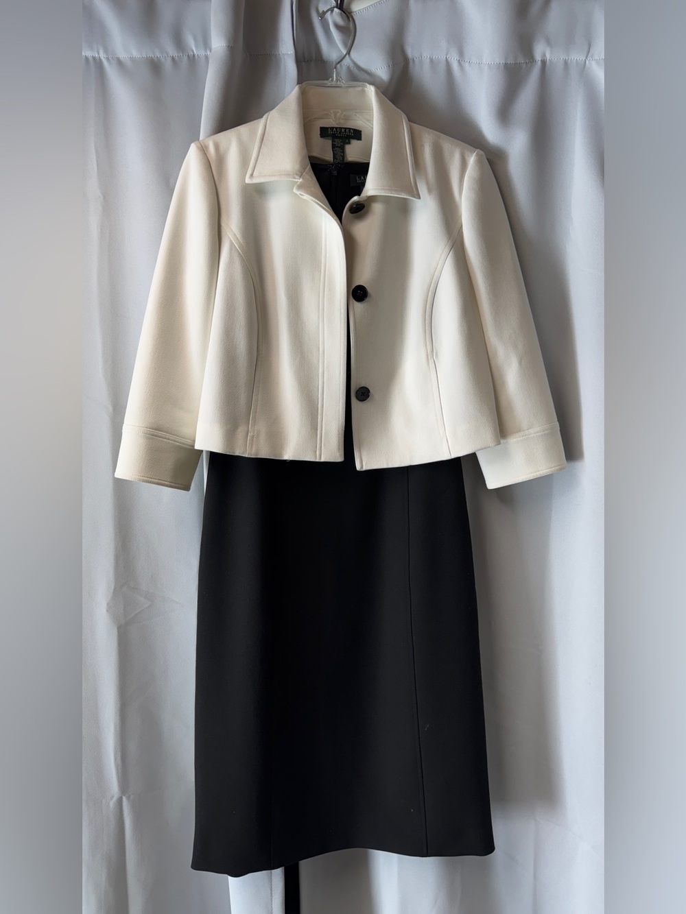 Ralph Lauren Black and Cream Dress